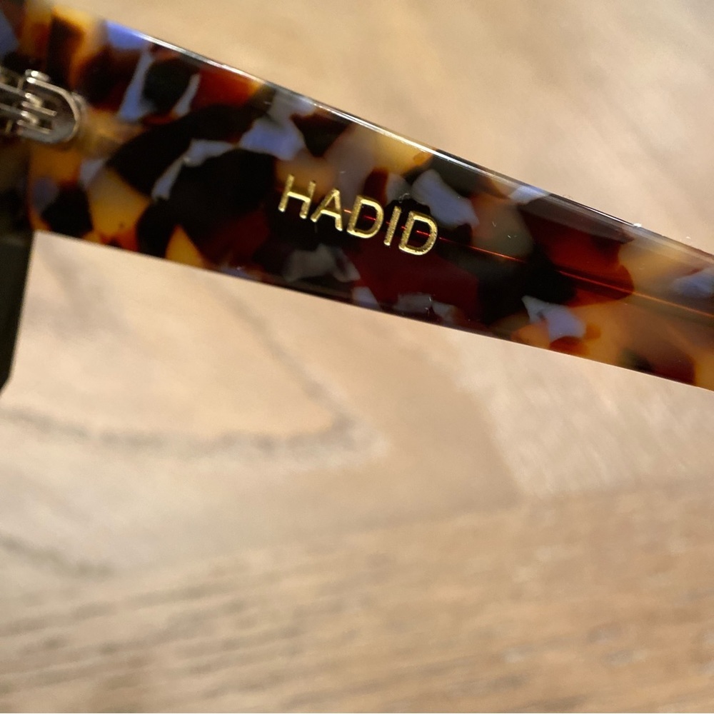 NWT HADID EYEWEAR Frequent Flyer ClubMasters, Black & Tortoise Mob Wife Style - Picture 9 of 12